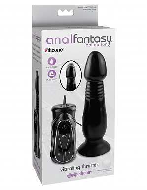 Extreme Pipedream Anal Addict - Anal Fantasy Collection Thrusting Vibrator - Black | Sex Toys